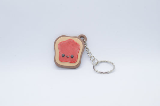 Cute Toast Keychain