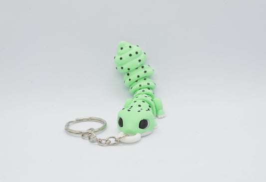 Leopard Gecko Flexi Keychain