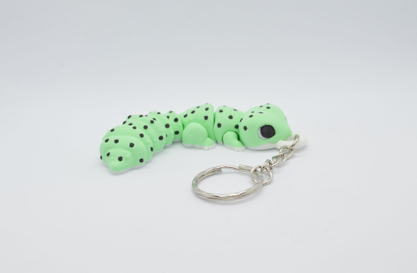 Leopard Gecko Flexi Keychain