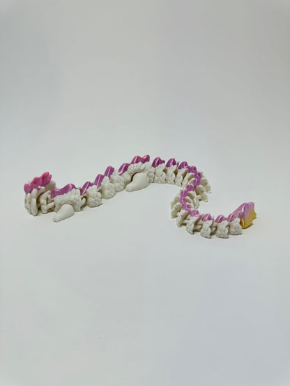 White and Pink Kaida Dragon - Side View