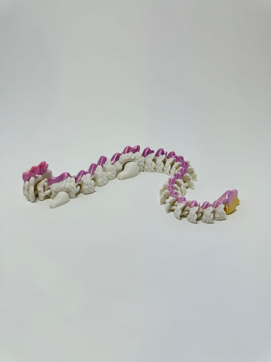 White and Pink Kaida Dragon - Side View